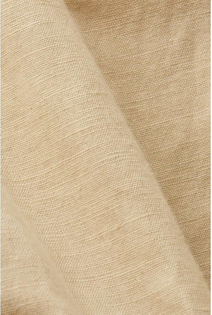 ESPRIT Knielanges Kleid, Baumwolle-Leinen-Mix 42 Sand, 42 Sand