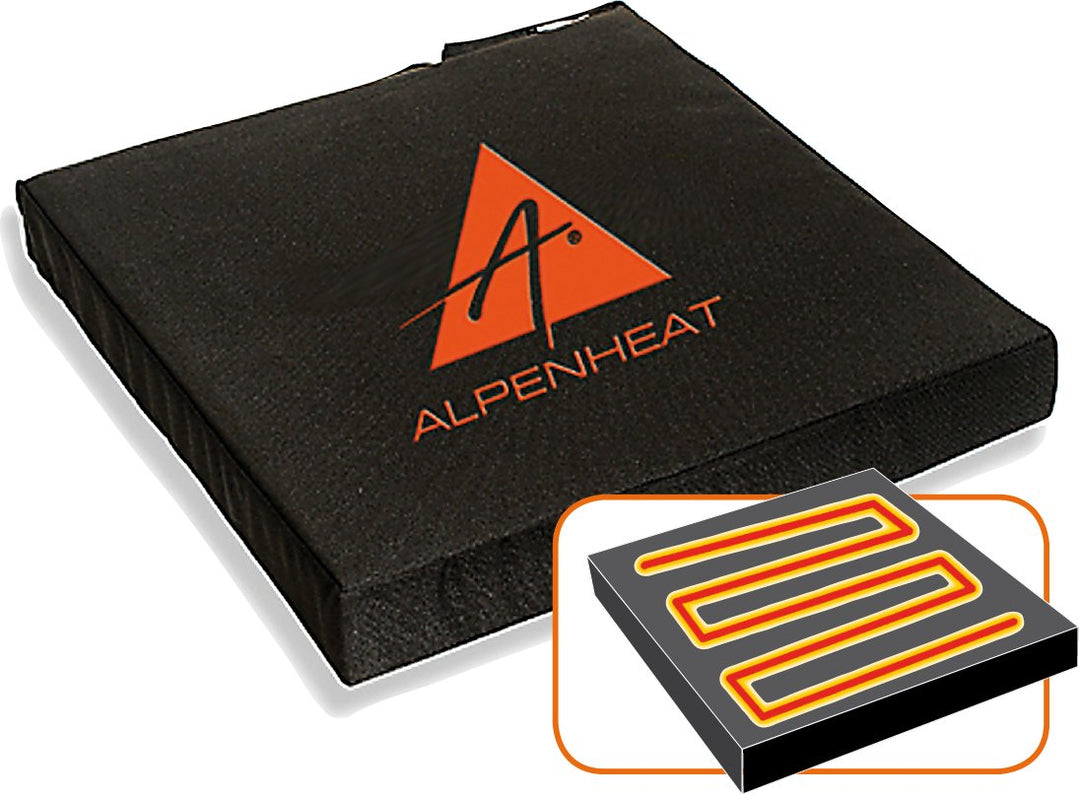 Alpenheat beheiztes Sitzkissen, strapazierfähig und robust, wasser abweisend, hochwertiger Schaumsto