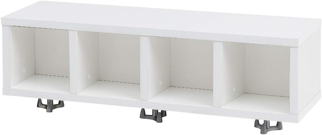 Schildmeyer Sailor Regal, Holzwerkstoff, weiss Glanz, 16,2x59,8x17,6 cm