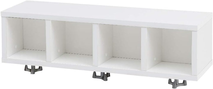 Schildmeyer Sailor Regal, Holzwerkstoff, weiss Glanz, 16,2x59,8x17,6 cm