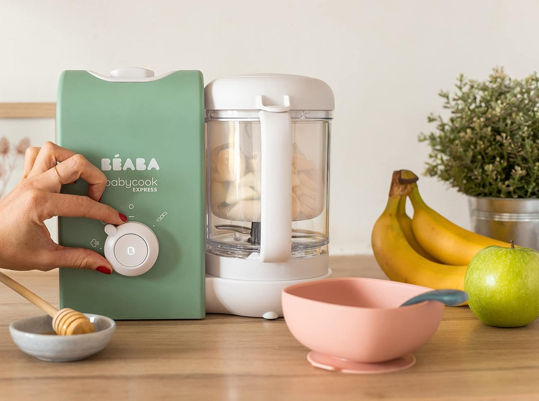 BEABA, Babycook Express, Baby Robot 4 in 1 Mixer/Standmixer, 15 Min. schnelles Kochen, Mixen nach Ma