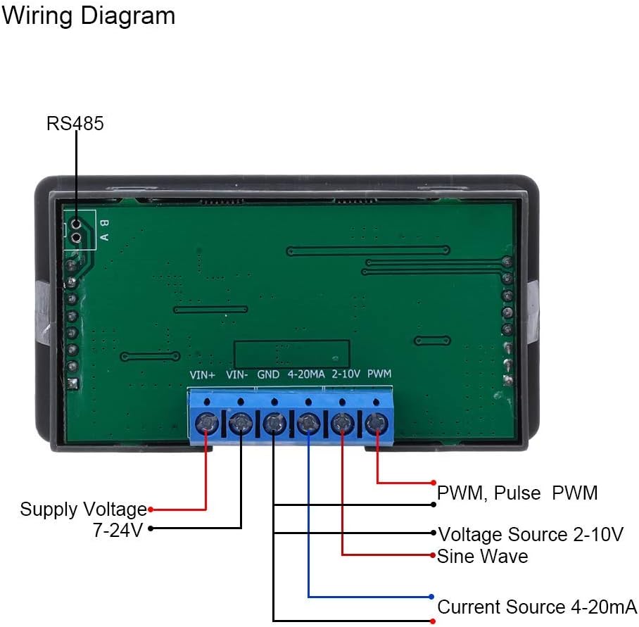 Fafeicy WSFG-06 PWM Signalgenerator Modul, 4-20mA 2-10V Impulsverstellbares Modul, Sinuswellensignal