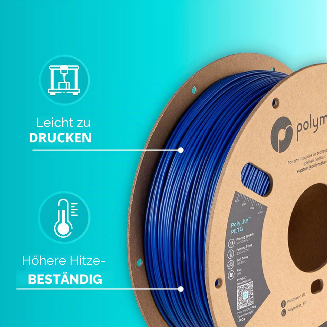 Polymaker PolyLite PETG Blue - 1,75mm - 1kg