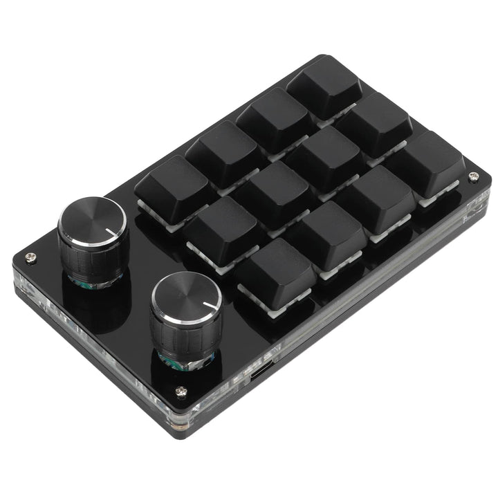 Mechanische Einhand Gaming Tastatur, 12 Tasten Multifunktions Einhand Makro Tastatur, Tragbare DIY P