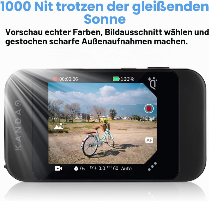 KanDao 3D Sofortbildkamera, 4K 60fps Capture Stereoskopische Kamera, 6,5 cm Touchscreen, IMU Bildsta