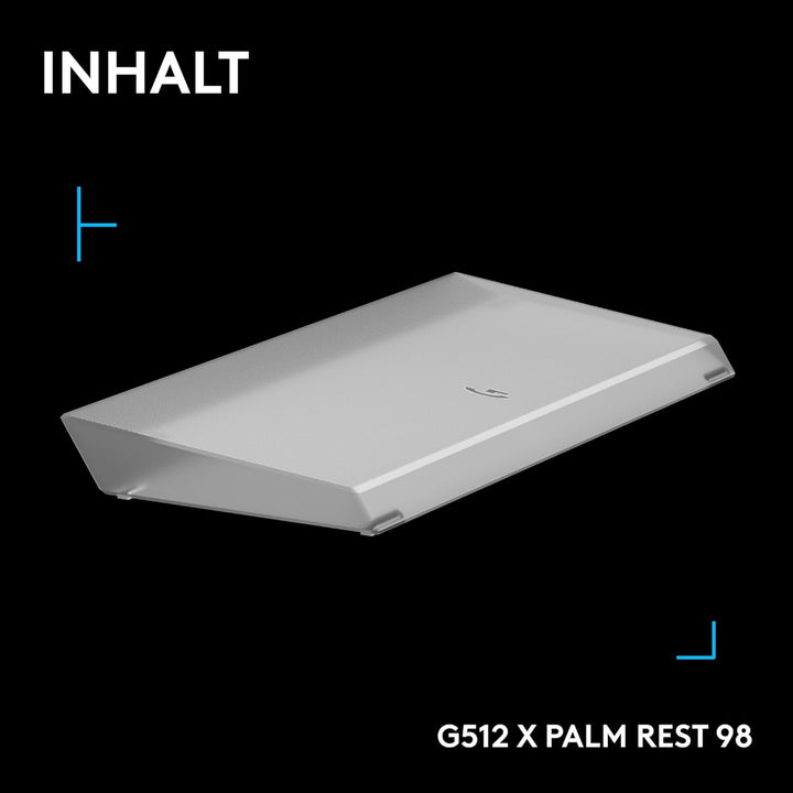 Logitech G G512 X PALM REST 98, LIGHTSYNC RGB Acryl-Handballenauflage mit Lichtleistenverstärkung, l