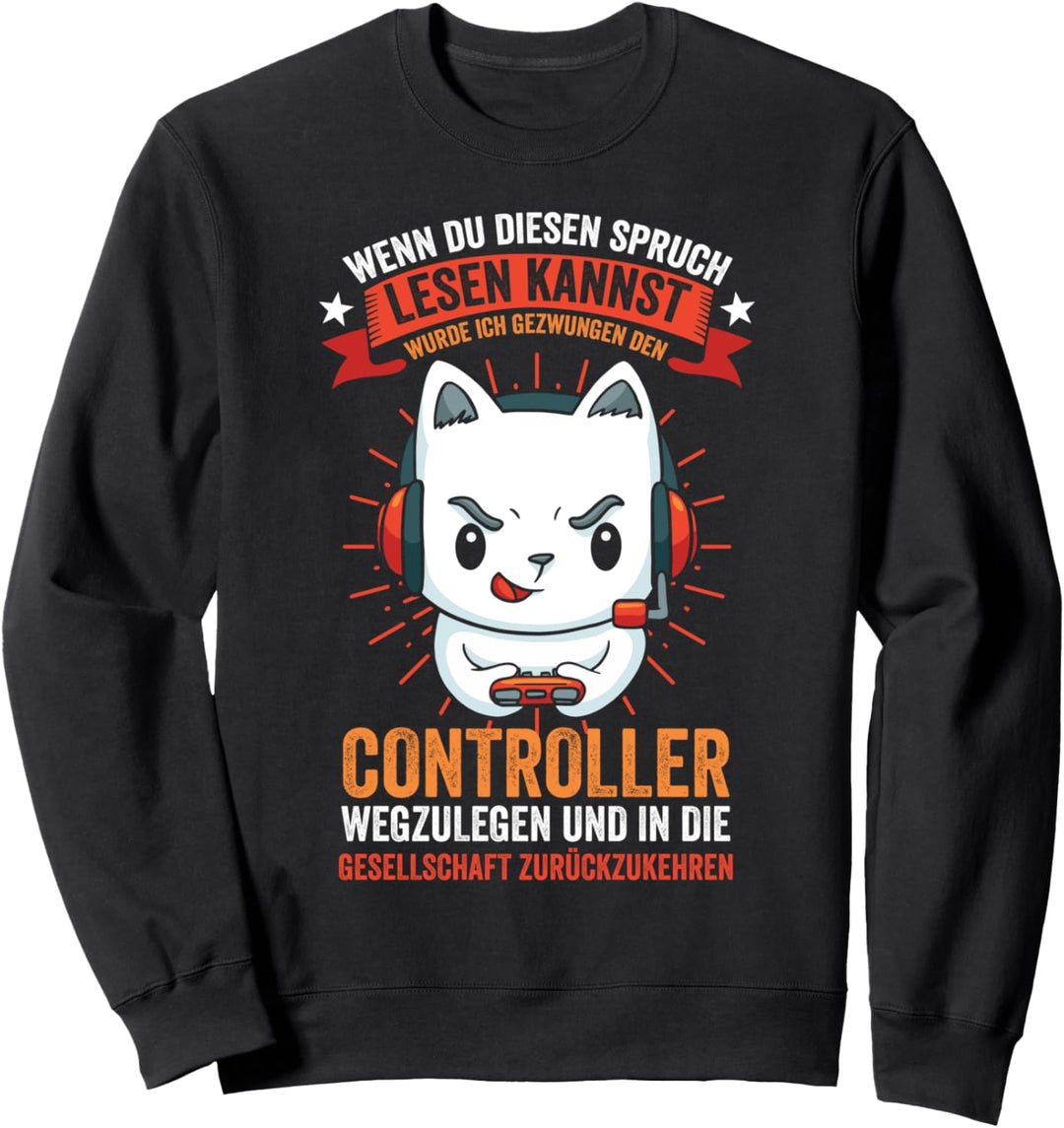 Zocker Gamer Videospiel Controller Esport Sweatshirt