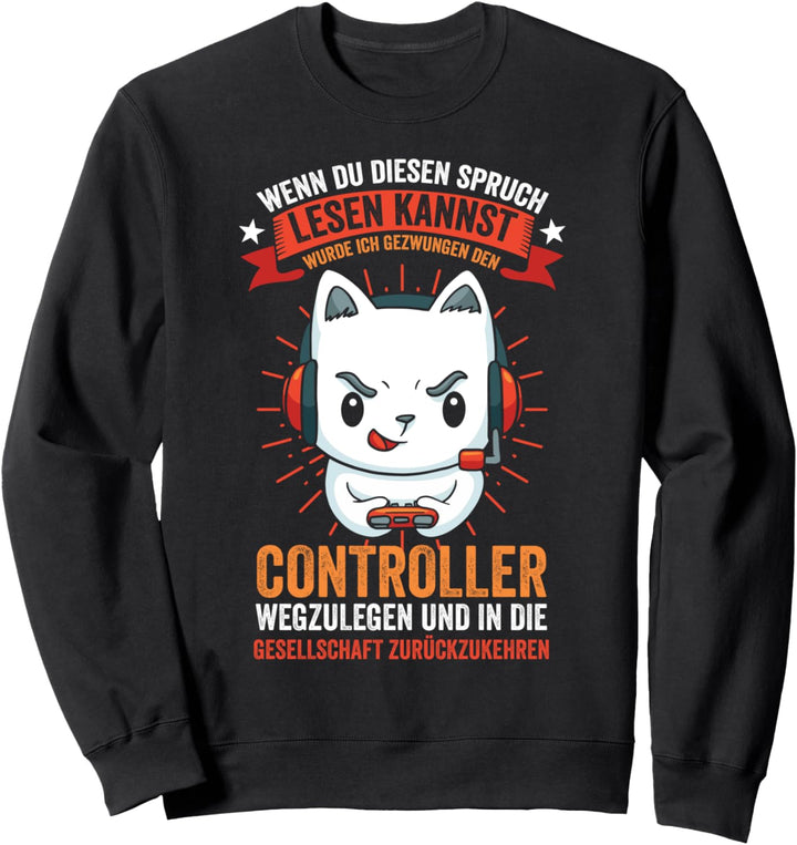 Zocker Gamer Videospiel Controller Esport Sweatshirt