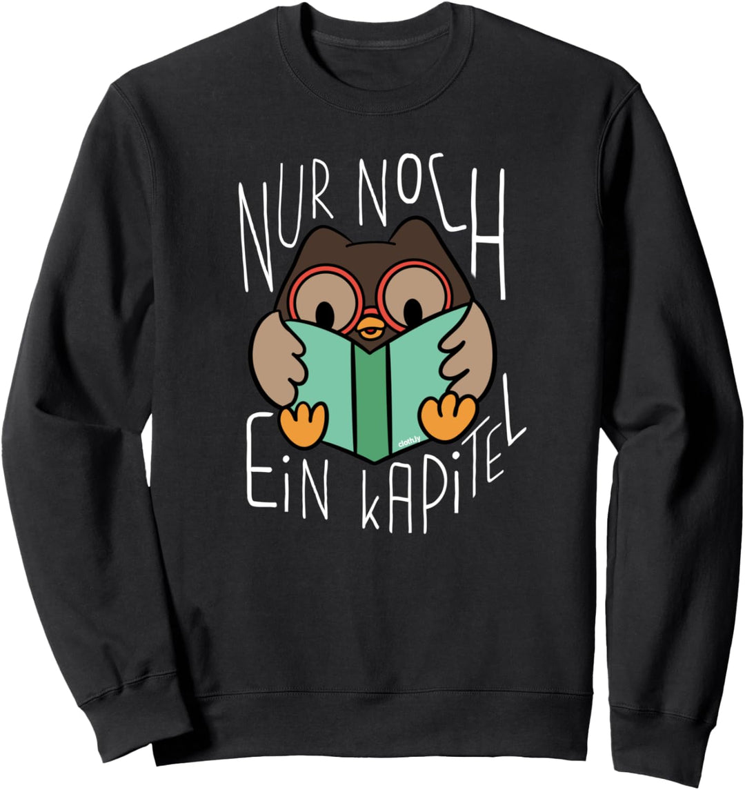 Bücherwurm Eule Leseratte Lesen Buch Fans Sweatshirt