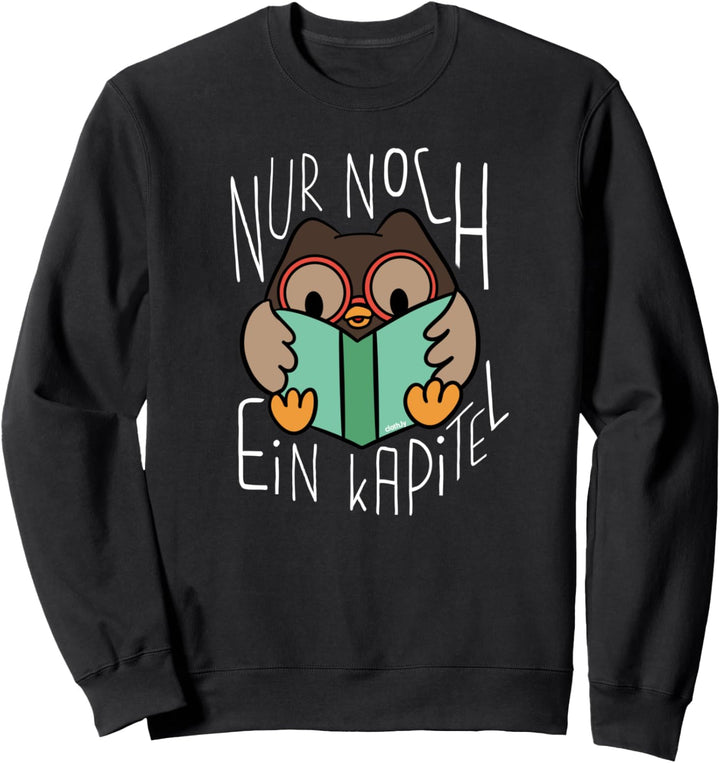 Bücherwurm Eule Leseratte Lesen Buch Fans Sweatshirt