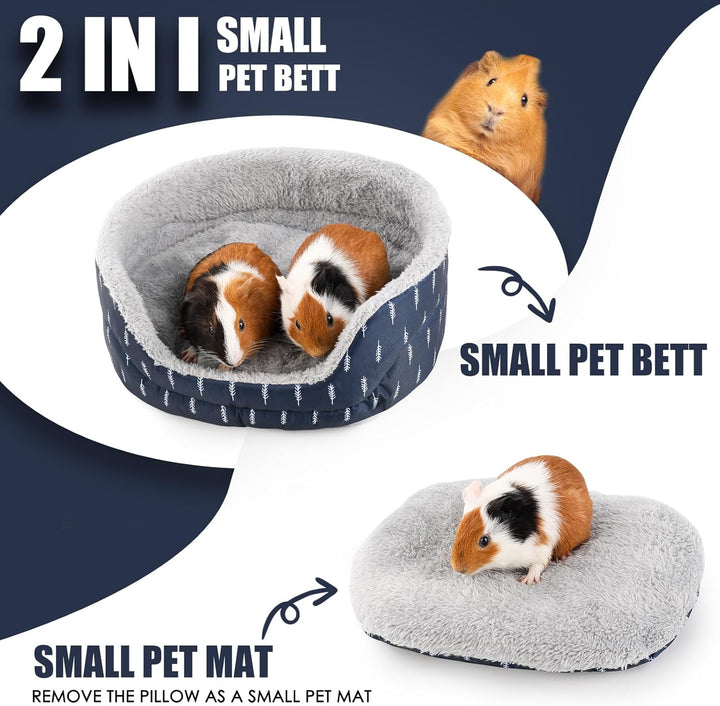ONEJU Meerschweinchenbett, Meerschweinchen Oval Cuddler, Kaninchenbett, Bunny Bed, Meerschweinchenkä