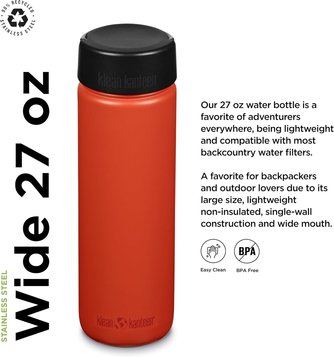 Klean Kanteen Unisex – Erwachsene Tkwide Schlaufenkappe, Tiger Lily, One Size