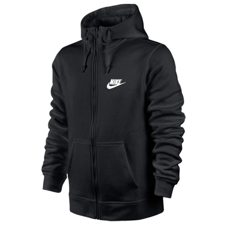 Nike Herren Kapuzenjacke Sweat Club XS Black/Black/White, XS Black/Black/White