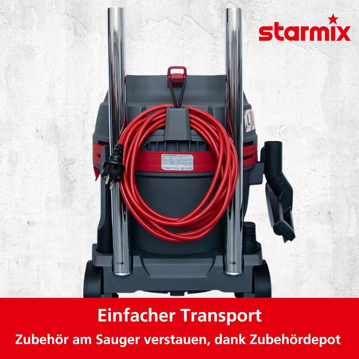 Starmix eCraft L-1422 HKR - Nass-/Trockensauger Staubklasse L, 1400 W, 22 L - Allessauger mit hoher