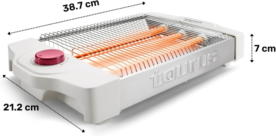 Taurus My Toast Toaster | Mit langem und extra breitem Schlitz | Kunststoff | Mehrfarbig 3 flache Wi
