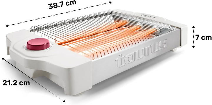 Taurus My Toast Toaster | Mit langem und extra breitem Schlitz | Kunststoff | Mehrfarbig 3 flache Wi
