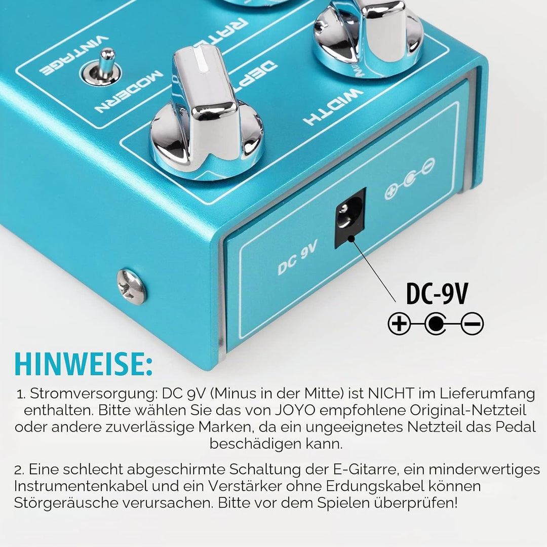 JOYO Chorus-Pedal, mehrere Chorus-Effekte, halbanaloger Schaltkreis von surrealem tiefen Ton bis hef