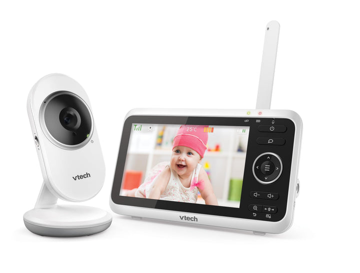 Vtech VM350 Babyphone mit Kamera 5 Zoll Video Baby Monitor, Klarer Sound babyfon mit Kamera LCD-Farb