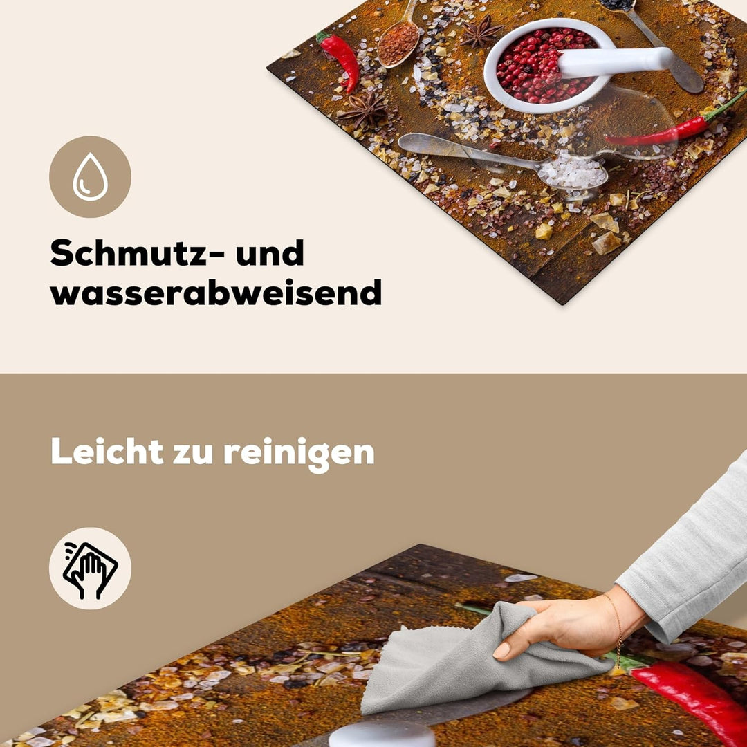 Herdabdeckplatte Einteilig Küche Herdabdeckung Induktionsfeld Ceranfeld Herdabdeckplatten Vinyl Matt