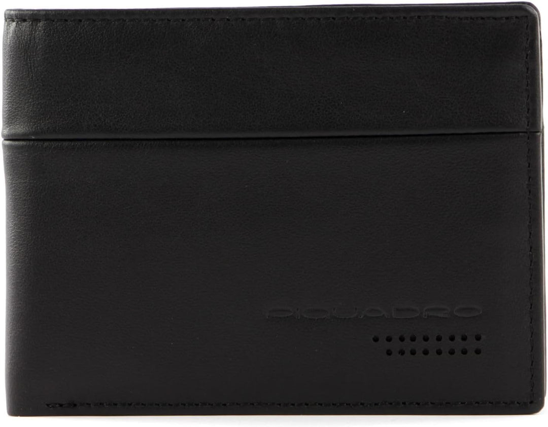 Piquadro Urban Börse mit Münzfach 13 cm Black