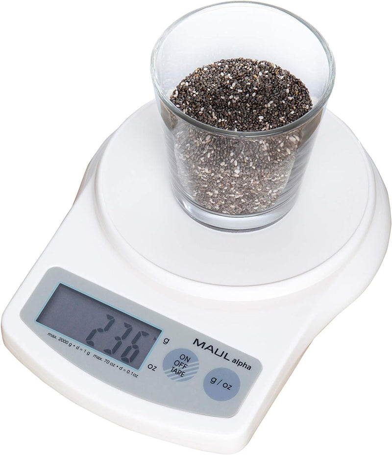 Briefwaage MAULalpha mit weiss 2000 g, weiss 2000 g