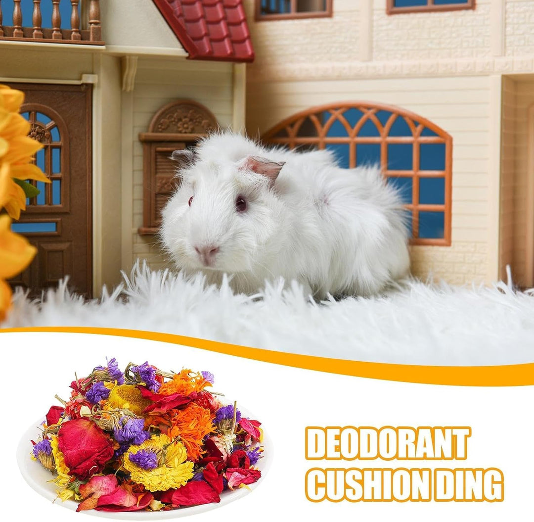Generisch Hamsterkäfig-Einstreu, Einstreu für Hamster - Natürliche Trockenblumen-Gerbil-Bettwäsche |