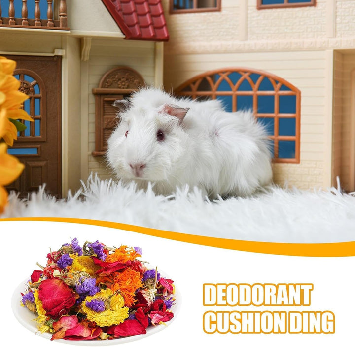 Generisch Hamsterkäfig-Einstreu, Einstreu für Hamster - Natürliche Trockenblumen-Gerbil-Bettwäsche |