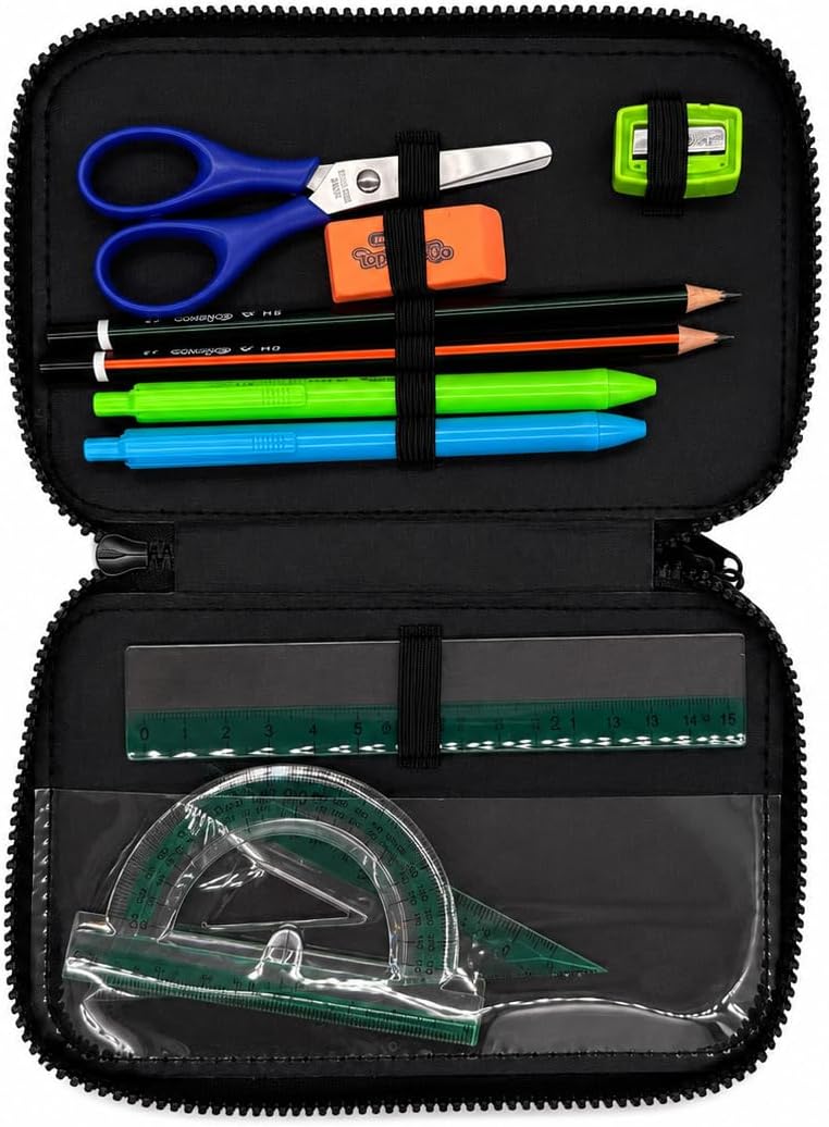 CoolPack XXL Federtasche Federmappe 3-Fach Schulstiftetui, dreifaches Federmäppchen, Federmäppchen f