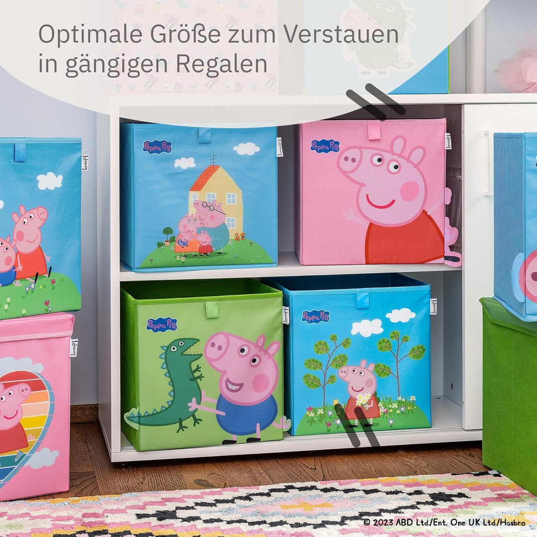 meets Peppa Wutz Aufbewahrungsbox für Kinder – Box mit Peppa Pig Motiv zur Aufbewahrung von Spielzeu