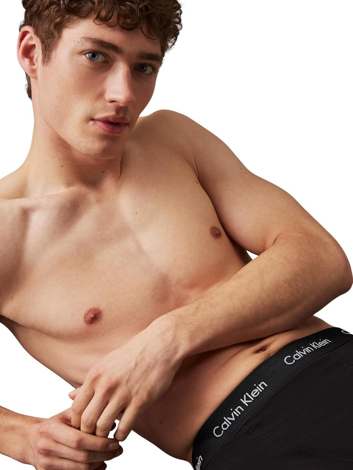 Calvin Klein 2P S/S Crew Neck Kurzarm T-Shirts Herren M Mehrfarbig (Black W. Black Wb Xwb), M Mehrfa