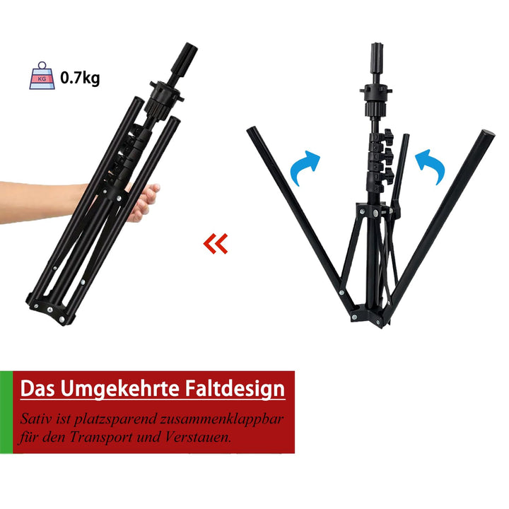 Übungskopf Stativ, Kompaktes Perückenkopf Stativ Faltbarer Puppenkopf Ständer Frisierkopfständer Umg