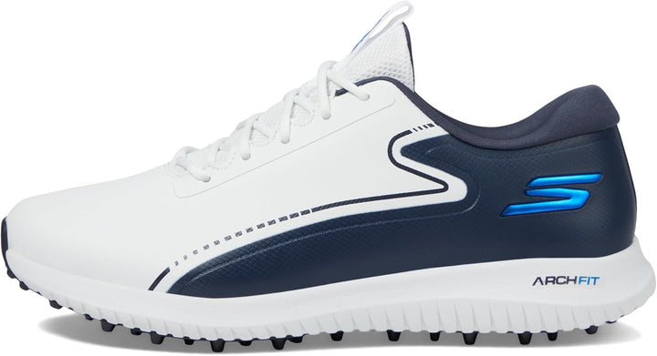 Skechers Herren 214032 Sportschuhe 41 EU Weiss Marineblau, 41 EU Weiss Marineblau