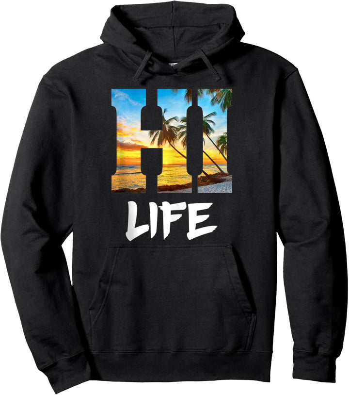 Hawaii Hawaiian Aloha Vacation Beach Maui Vacation Life Pullover Hoodie