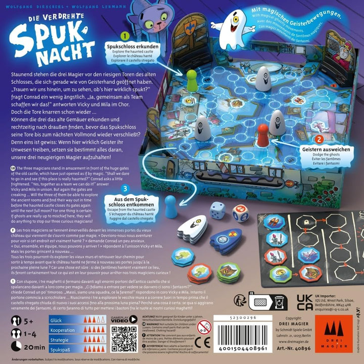 Schmidt Spiele 40896 Die verdrehte Spuknacht, Drei Magier Kinderspiel