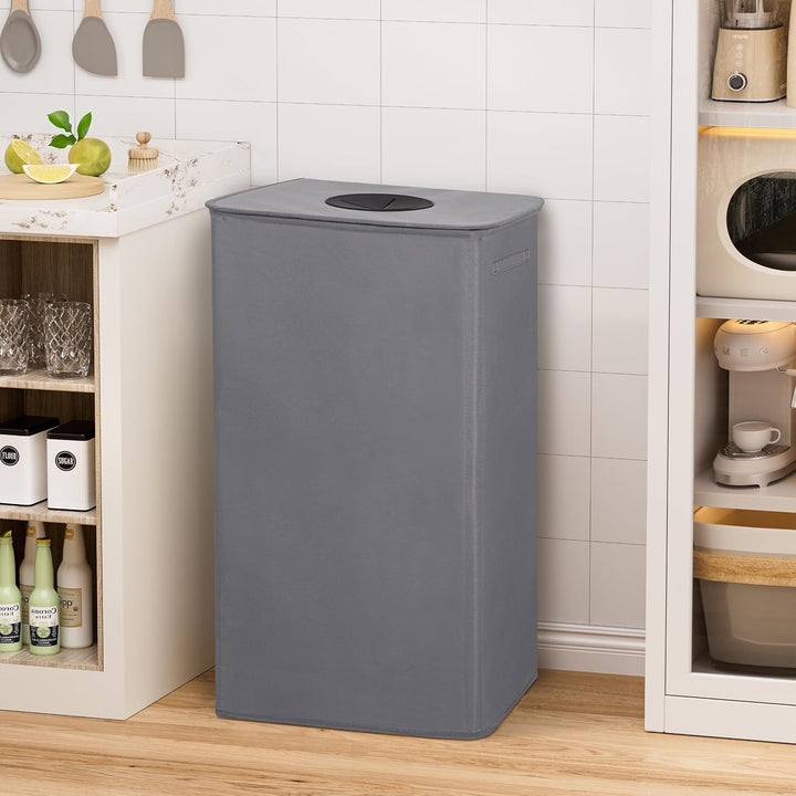 WOWLIVE Pfandflaschen Sammelbehälter,110L Flaschensammler Leergut mit Deckel &amp; 2 Tragetasche,Flasche