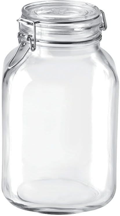 Bormioli Rocco Weckpot Fido Square - 14 x 14 cm / 3 Liter - 2 Stück