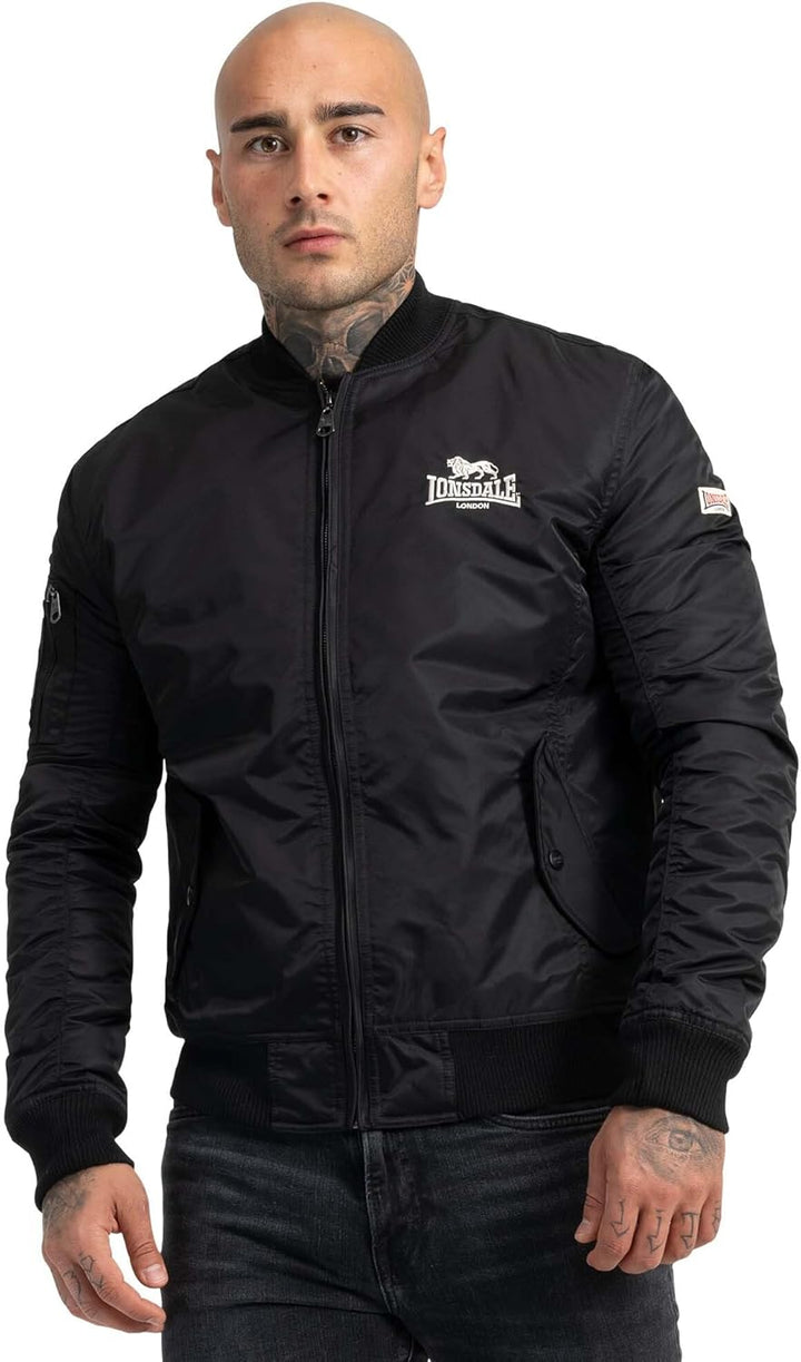 Lonsdale Herren Tern Hill Jacke XL Schwarz, XL Schwarz