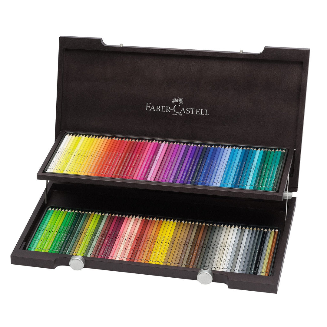 Faber-Castell 117513 - Aquarellstifte Albrecht Dürer, 120 Buntstifte im Holzkoffer 120 Stück (1er Pa