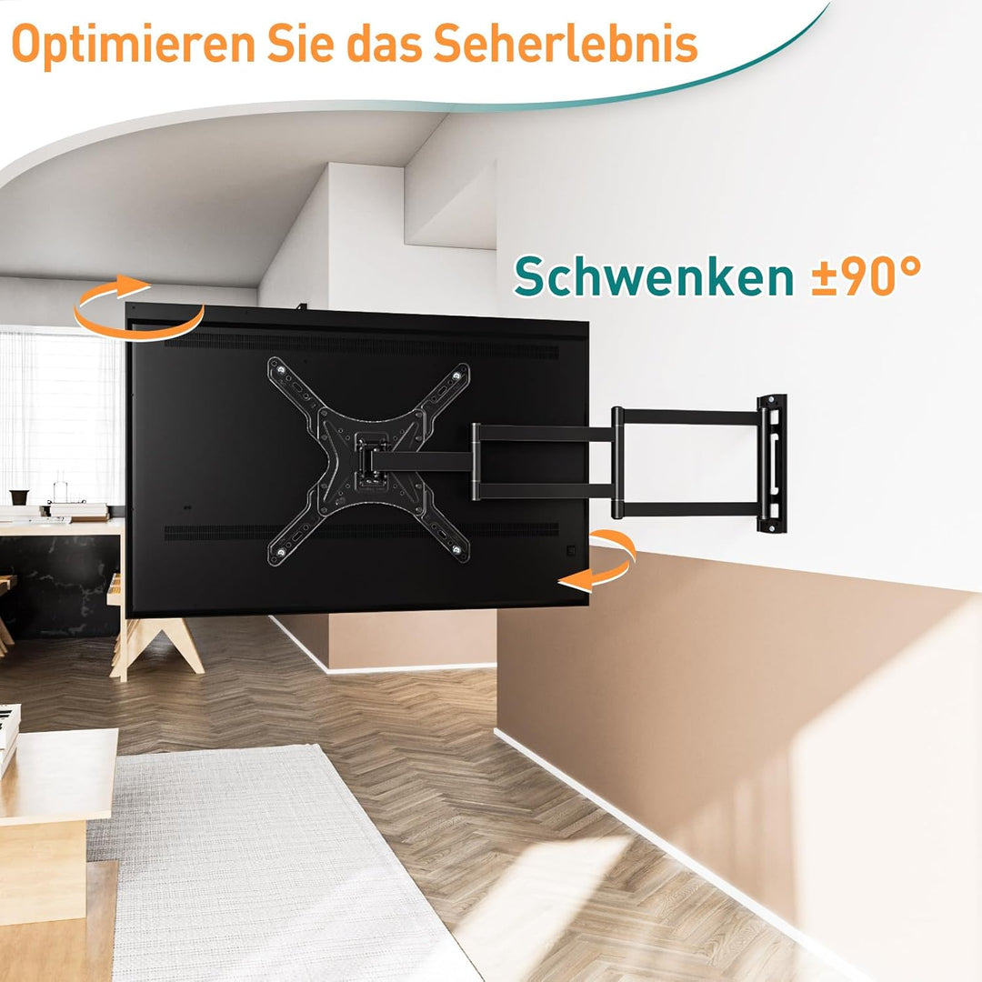 ELIVED Lang Arm TV Wandhalterung für die meisten 26-65 Zoll Fernseher, Eck TV Halterung Ausziehbar 9
