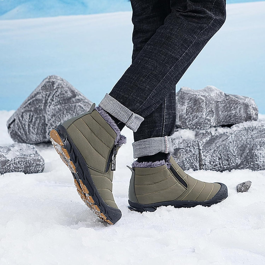 AONETIGER Winterschuhe Herren Damen Gefüttert Winterstiefel Wasserdicht Schneestiefel Warme Bequem S