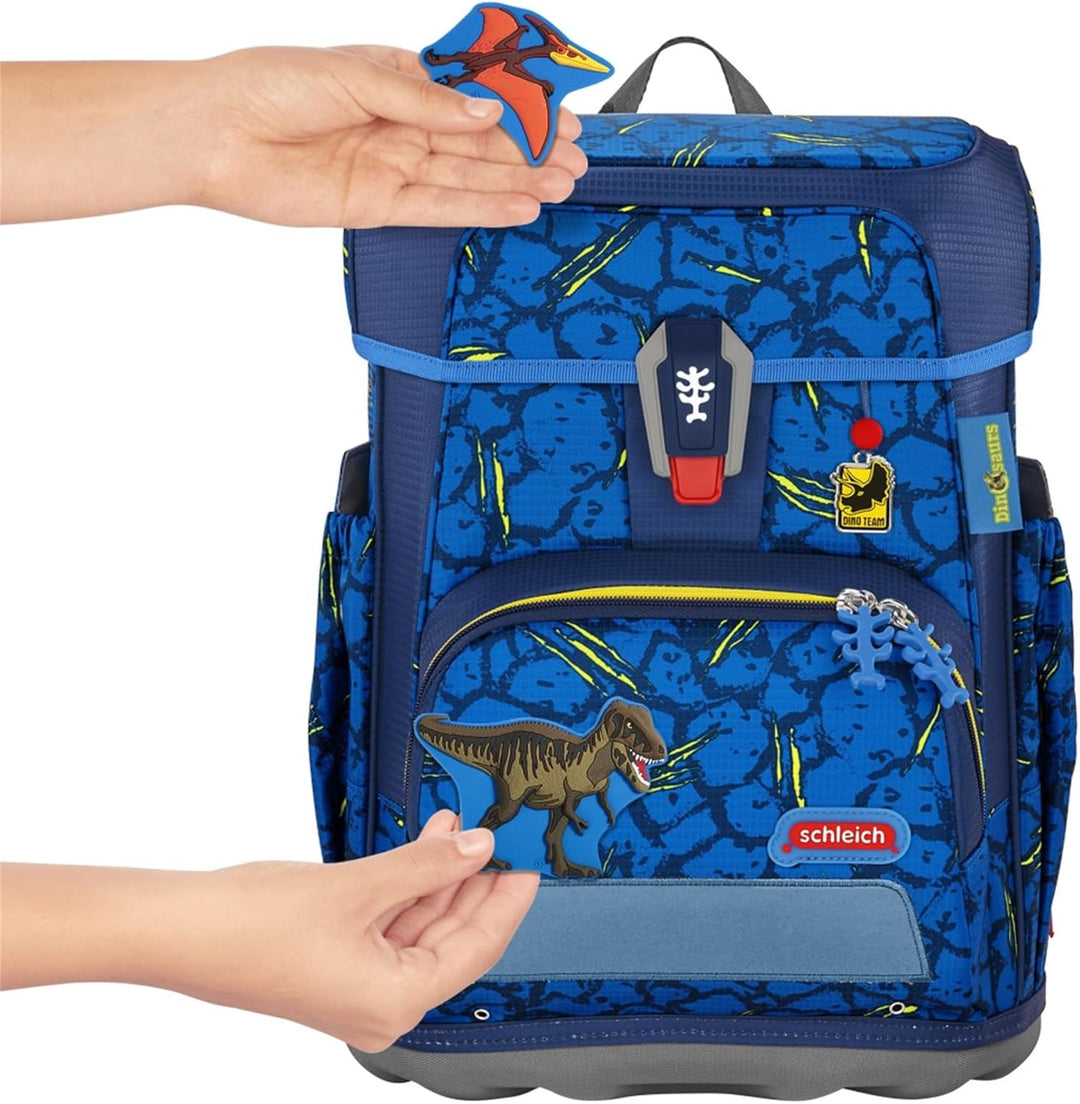 Step by Step Magic MAGS Schleich Dinosaurs, Tarbosauros, blau, 3-TLG, 2 Magnet-Applikationen & 1 Anh