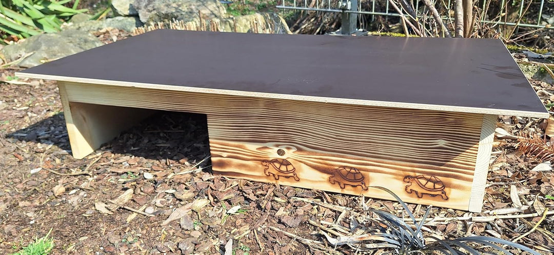 Premium Schildkrötenhaus aus 20mm Vollholz (SH13) - Schildkrötenhaus Schildkrötengehege Schildkröte