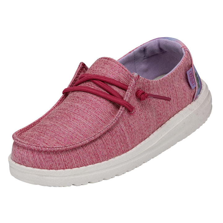 HEYDUDE Mädchen Wendy Youth Moc Toe Shoes 31 EU Sparkle Pink, 31 EU Sparkle Pink