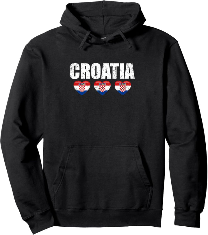 Croatia Kroatien Kroatische Flagge Stolzer Kroate Pullover Hoodie