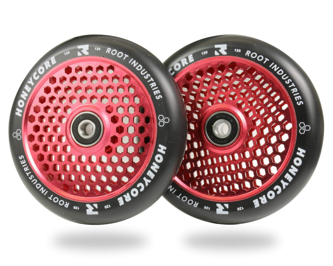 Centrano Root Unisex – Erwachsene Honeycore Scooter-Räder, Rot, 120mm Root Unisex – Erwachsene Honey