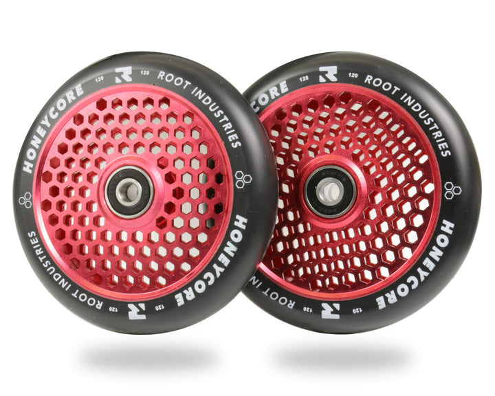 Centrano Root Unisex – Erwachsene Honeycore Scooter-Räder, Rot, 120mm Root Unisex – Erwachsene Honey