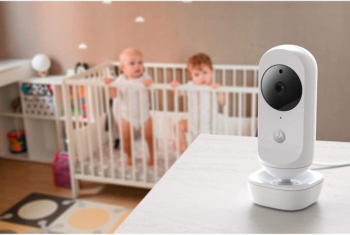 Motorola Nursery VM34 - Babyphone mit Kamera - 4.3-Zoll Farbdisplay - Infrarot-Nachtsicht - Wiegenli