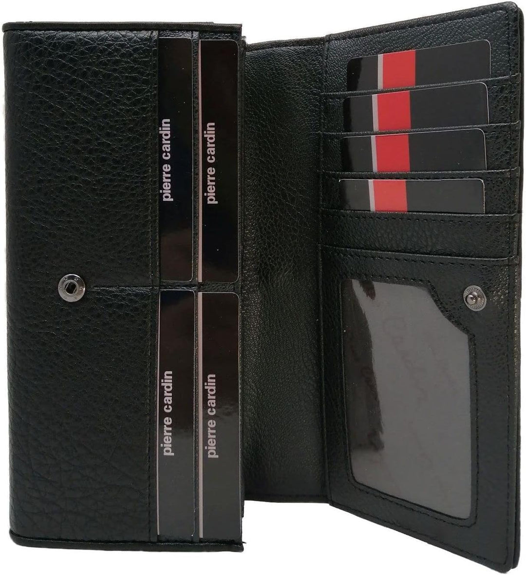 Pierre Cardin Damen geldbörse,Frauen geldorse, Mädchen, schön, gross, geräumig, Kunstleder, Geschenk