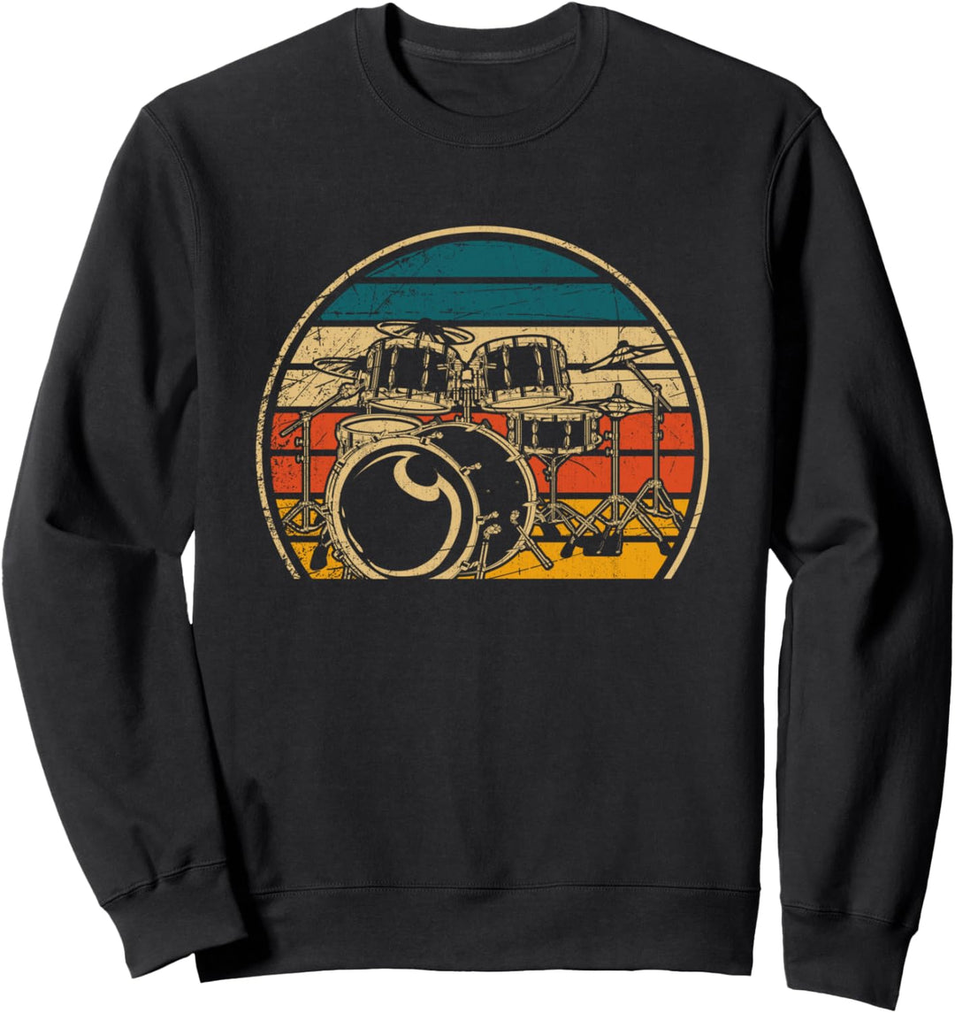 Retro Schlagzeug Sweatshirt