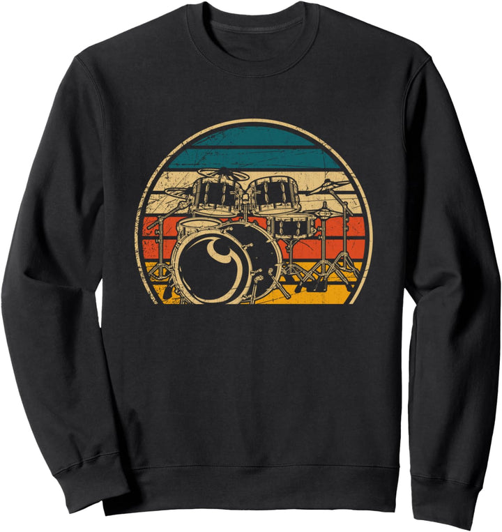 Retro Schlagzeug Sweatshirt